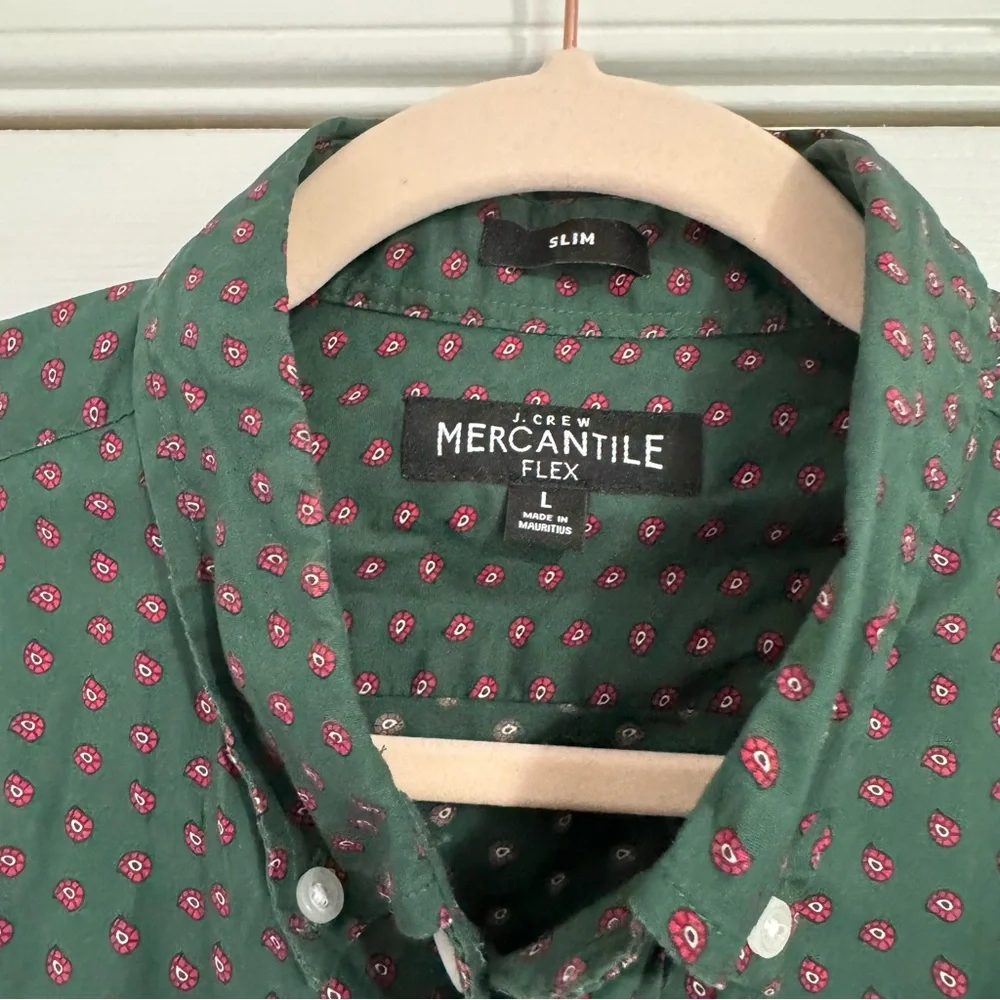 J. Crew Mercantile Slim Fit Men’s Button Up Shirt Large